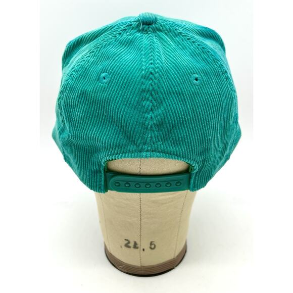 Vintage Kings Dominion Amusement Park Corduroy Hat Cap SnapBack Green Taiwan - Picture 6 of 9